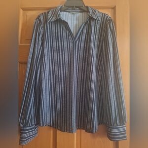 Adrianna Papell Black and White Patterned Fabric